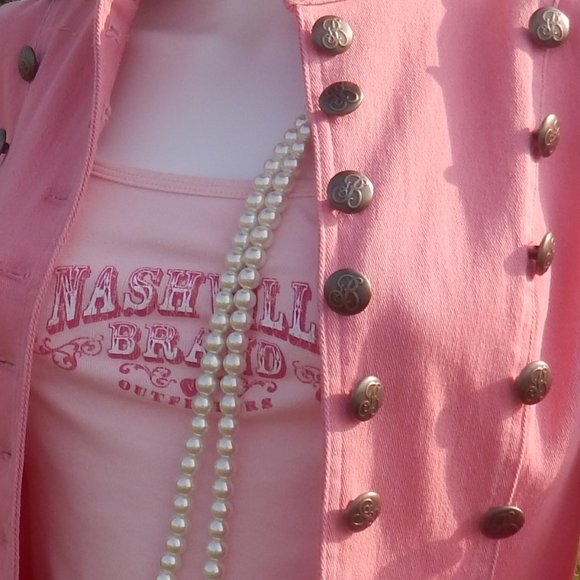 Betsey Johnson- size 6-  HOT PINK DESIGNER JACKET/NEVER WORN - Picture 14 of 15